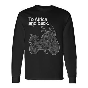 Adventure Dual Sport Adventure Africa Twin Motorcycle Long Sleeve T-Shirt - Monsterry UK