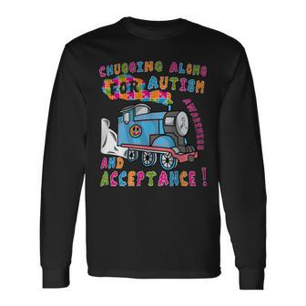 Advocate Acceptance Train Puzzle Cool Autism Awareness Long Sleeve T-Shirt - Monsterry DE