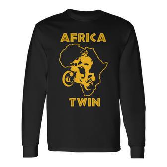 Africa Twin Motorcycle Touring Trail Riding Long Sleeve T-Shirt - Monsterry DE