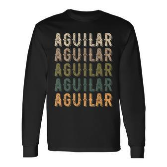 Aguilar Personalized Reunion Matching Family Name Long Sleeve T-Shirt - Seseable