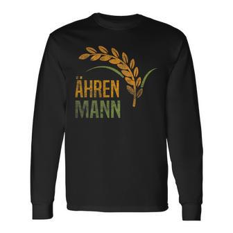 Ahrenmann With Vintage Farmer's Slogan Langarmshirts - Seseable