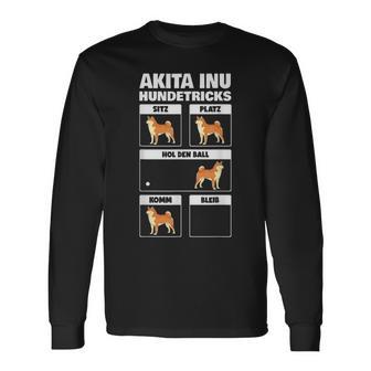 Akita Inu Dog Tricks Langarmshirts - Seseable