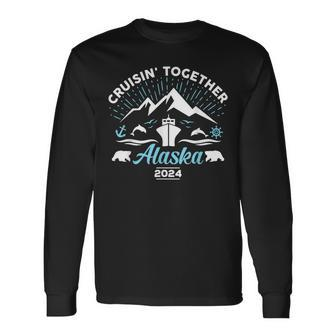 Alaska Cruise 2024 Family Friends Group Travel Matching Long Sleeve T-Shirt - Thegiftio UK