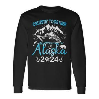 Alaska Cruise Ship Vacation Trip 2024 Family Cruise Matching Long Sleeve T-Shirt - Thegiftio UK