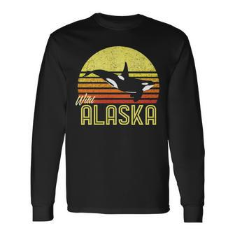 Alaska Cruise Vacation Orca Killer Whale Marine Biologist Long Sleeve T-Shirt | Mazezy