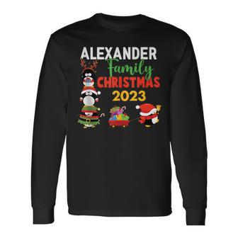Alexander Family Name Alexander Family Christmas Long Sleeve T-Shirt - Seseable