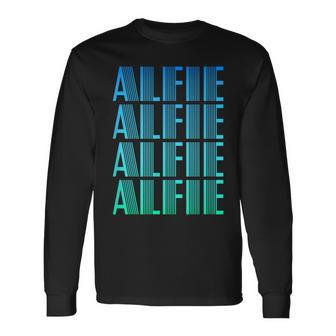 Alfie Name For Boy Named Alfie Long Sleeve T-Shirt - Seseable