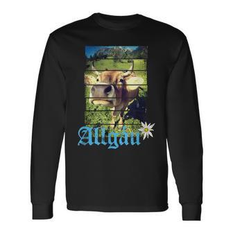 Allgäu Alpenintage Kuh Bayern Deutschland Souvenir S Langarmshirts - Geschenkecke