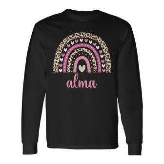 Alma Regenbogenorname Name Geburtstag Alma Langarmshirts - Geschenkecke