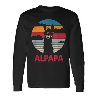 Alpapaatertag Bester Papa Alpaka Werdender Papa Geschenk Langarmshirts - Geschenkecke