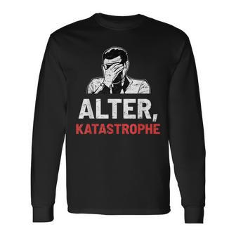 “Alter Katastrophe” Vintage Retro Langarmshirts - Seseable