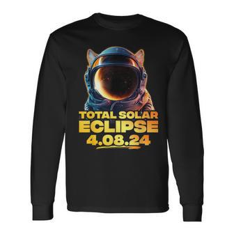 America Totality 40824 Corgi Total Solar Eclipse Dog 2024 Long Sleeve T-Shirt - Monsterry AU