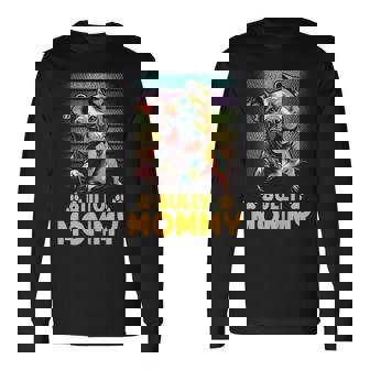 American Bully Mommy Proud Canine Dog Mother Long Sleeve T-Shirt - Monsterry