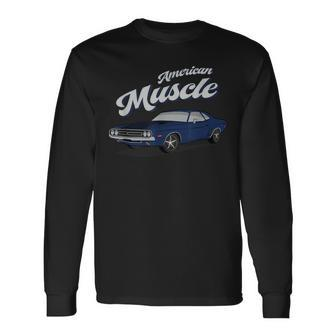American Muscle Car 60S 70S Vintage Long Sleeve T-Shirt - Monsterry