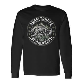 Angeltruppe Spezialkräfte Lustiges Geschenk Spruch Angler Langarmshirts - Seseable