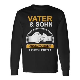 Angler Papa Fischer Father And Son Fishing Langarmshirts - Geschenkecke