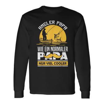 Angler Papa Wie Ein Normaler Papa Nuriel Cooler Fischer Langarmshirts - Geschenkecke