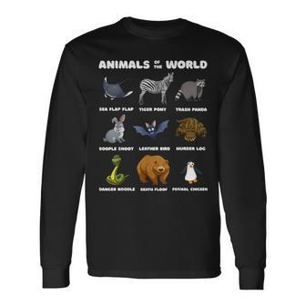 Animals Of The World Rare Animals Memes Long Sleeve T-Shirt - Monsterry