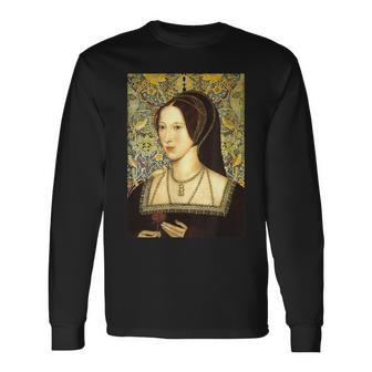 Anne Boleyn Portrait Langarmshirts - Seseable