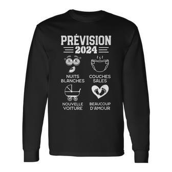 Annonce Grossesse 2024 Prévision Pour 2024 Annonce Grossesse T-shirt à manches longues - Cadeauxyz