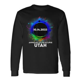 Annular Solar Eclipse 2023 October 14 Utah Long Sleeve T-Shirt - Monsterry UK