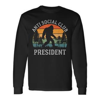 Anti Social Club President Antisocial Bigfoot Long Sleeve T-Shirt - Monsterry