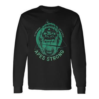 Apes Strong Amc Army Ape Trading Meme Long Sleeve T-Shirt - Monsterry