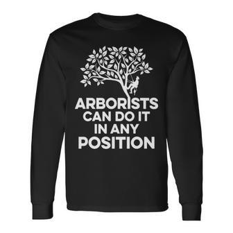 Arborist Position Tree Surgeon Arboriculturist Long Sleeve T-Shirt | Mazezy