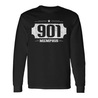 Area Code 901 Memphis Long Sleeve T-Shirt - Monsterry UK