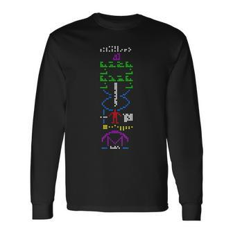 Arecibo Message Space Exploration Long Sleeve T-Shirt - Monsterry AU