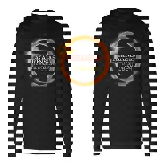 Arkansas April 8 Total Solar Eclipse 2024 Usa Map Totality Long Sleeve T-Shirt - Thegiftio