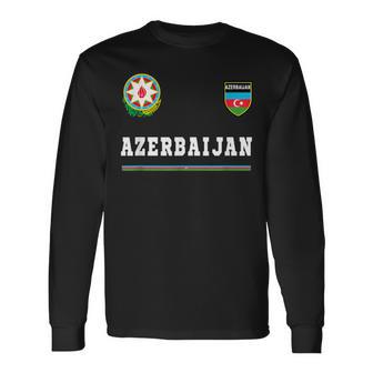 Aserbaijan Sports Football Flag Football Te- Langarmshirts - Geschenkecke