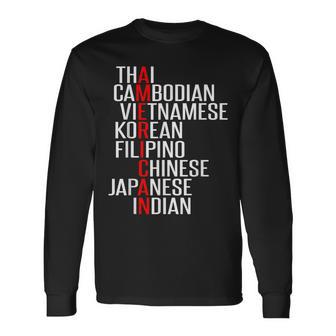 Asian American Pride We Are All Americans Long Sleeve T-Shirt - Monsterry