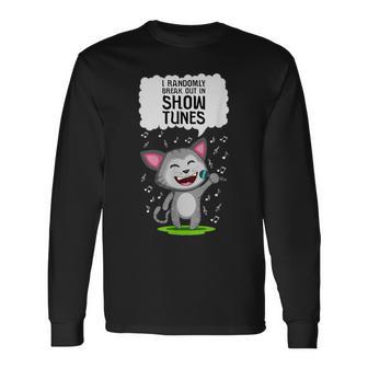 Theater Broadway Cat I Show Tunes Musical Long Sleeve T-Shirt - Monsterry CA