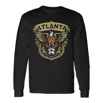 Atlanta Eagle Badge Vintage er Long Sleeve T-Shirt - Seseable