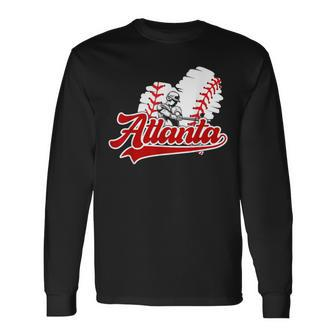 Atlanta Strong Cute Heart Souvenir Im Proud Of Atlanta Long Sleeve T-Shirt - Thegiftio UK