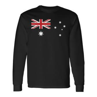 For Australian Australia Flag Day Long Sleeve T-Shirt - Monsterry UK