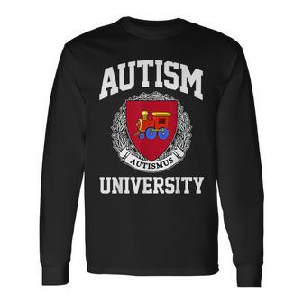 Autism Awareness University Puzzle Pieces Support Autismus Long Sleeve T-Shirt - Seseable