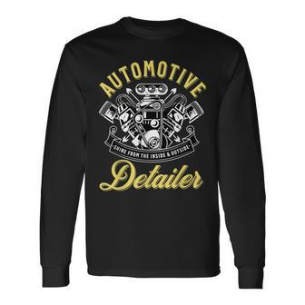 Auto Detailer Shine Inside And Outside Car Detailing Long Sleeve T-Shirt - Monsterry UK