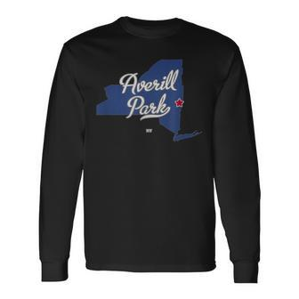 Averill Park New York Ny Map Long Sleeve T-Shirt - Monsterry