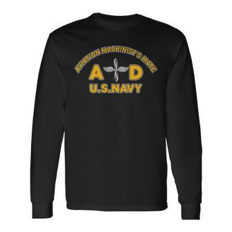Aviation Machinist's Mate Ad Long Sleeve T-Shirt | Mazezy