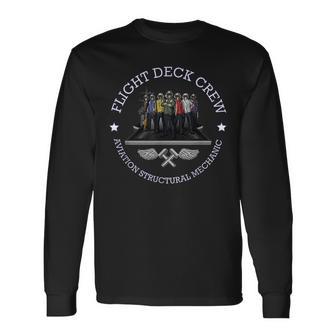 Aviation Structural Mechanic Navy Aircraft Carrier Am Ame Long Sleeve T-Shirt - Monsterry CA