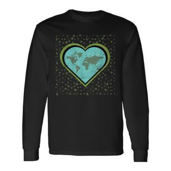 Awareness Earth Day 2024 Save Planet Environment Vintage Long Sleeve T-Shirt - Monsterry UK