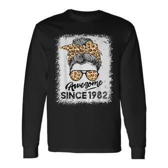 Awesome Since 1982 42 Years Old 42Nd Birthday For Her Long Sleeve T-Shirt - Monsterry