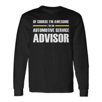 Awesome Automotive Service Advisor Long Sleeve T-Shirt - Monsterry CA