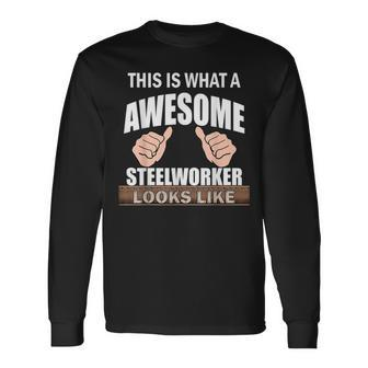 This Is What An Awesome Slworker Looks Like Long Sleeve T-Shirt - Monsterry DE