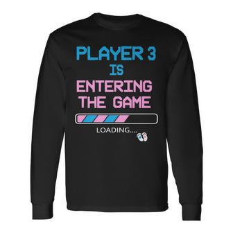 Baby Announcement New Dad Gender Reveal Father's Day Gaming Long Sleeve T-Shirt - Seseable