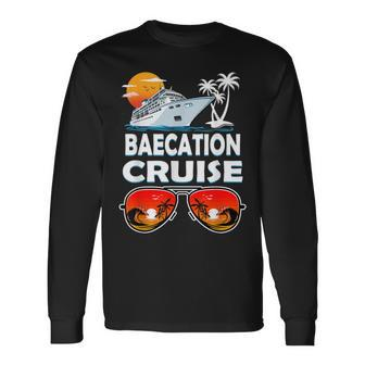 Baecation Cruise Couples Matching Vacation Ship Honeymoon Long Sleeve T-Shirt - Seseable