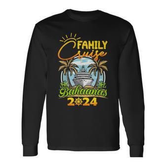 Bahamas Cruise 2024 Family Friends Group Vacation Matching Long Sleeve T-Shirt - Monsterry