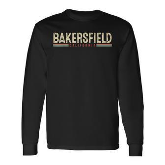 Bakersfield California Retro Long Sleeve T-Shirt - Monsterry UK